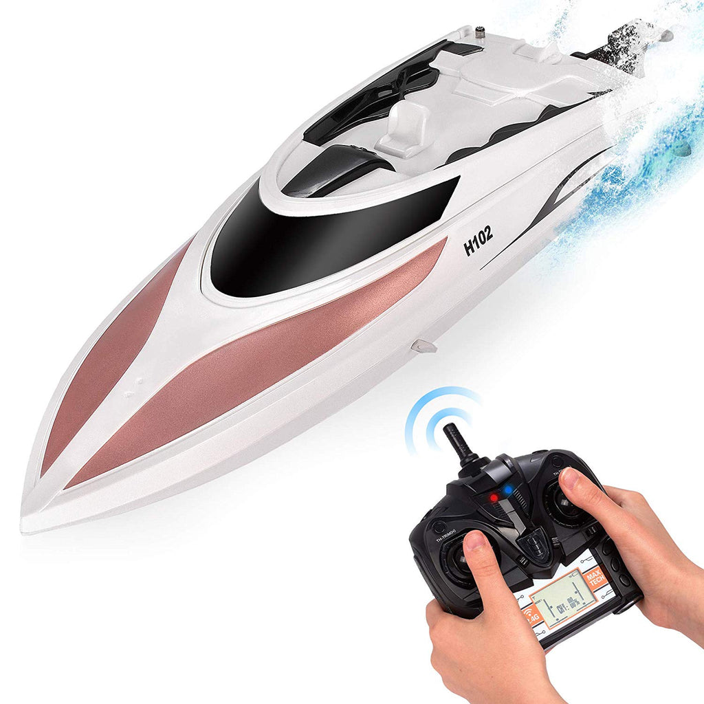 Remote Control RC Boat for Kids Adults 20+ MPH Speed 4 Channel Racing