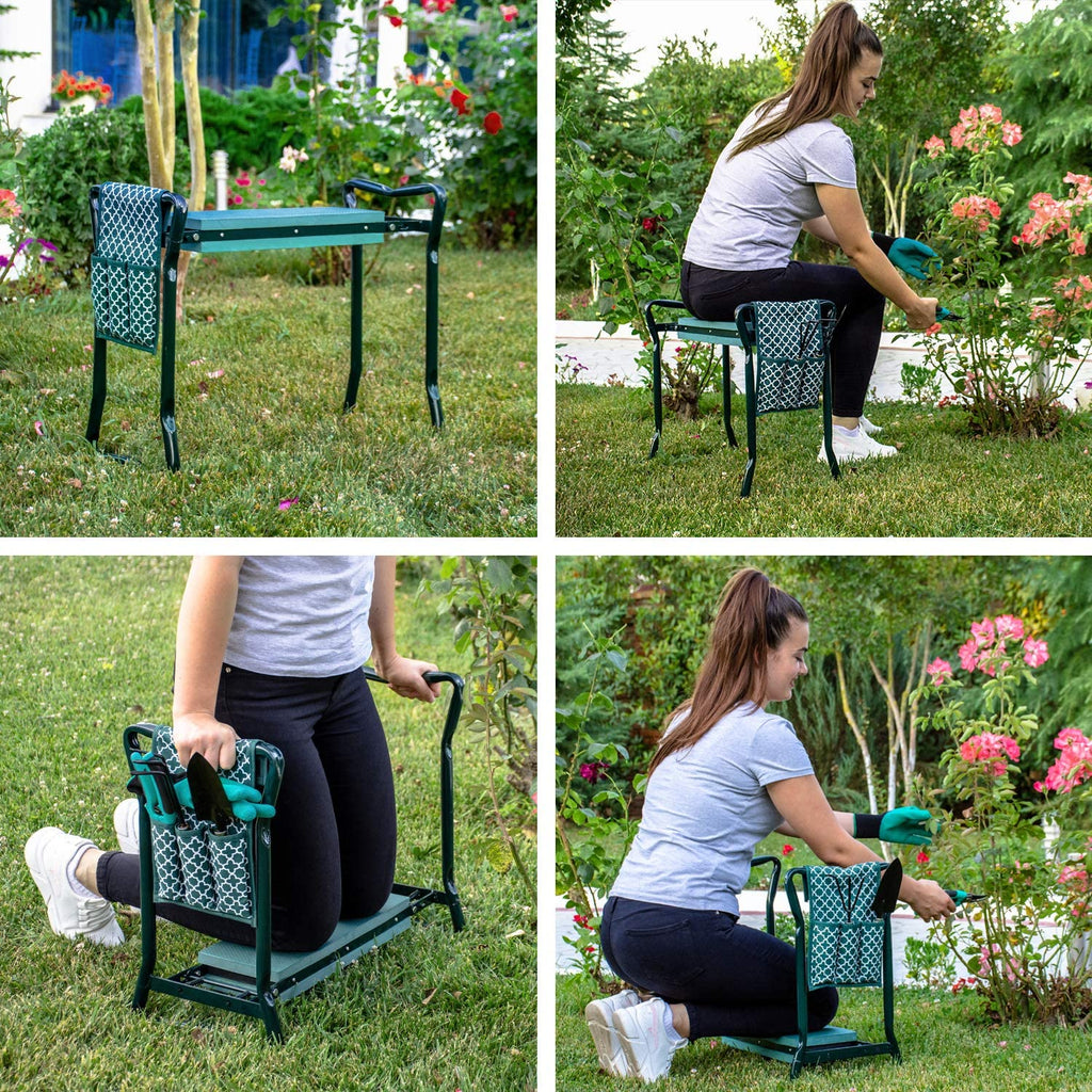 Abco Tech Garden Kneeler And Seat Protects Your Knees Clothes From Dirt Grass