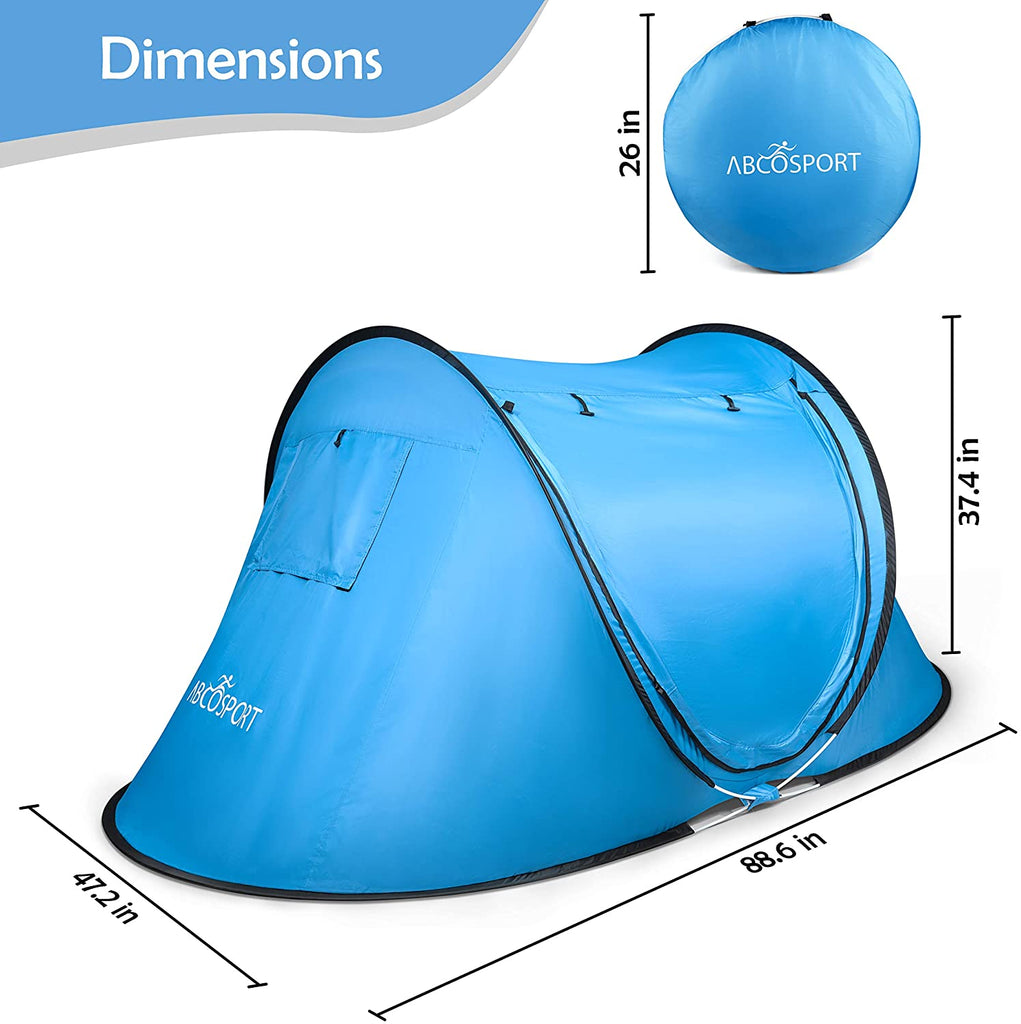 Pop-up Tent an Automatic Instant Portable Cabana Beach Tent - with Carrying Bag