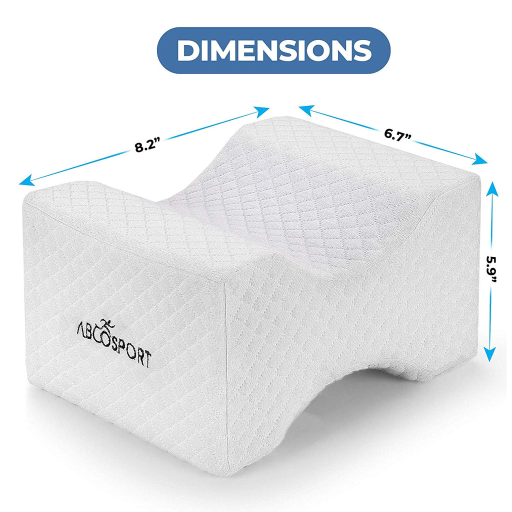 Memory Foam Knee Pillow with Cooling Gel Leg Pillow Wedge With Cover – Abco  Tech
