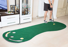 Golf Putting Green Grassroots Mat - 9ft by 3ft – Includes Free 3 Yellow Golf Balls