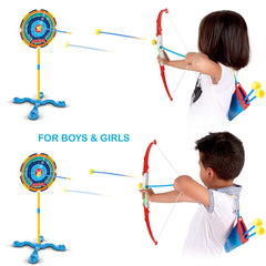 Toy Bow and Arrow for Kids Archery Set Target Stand Quiver Bow 3 Arrow
