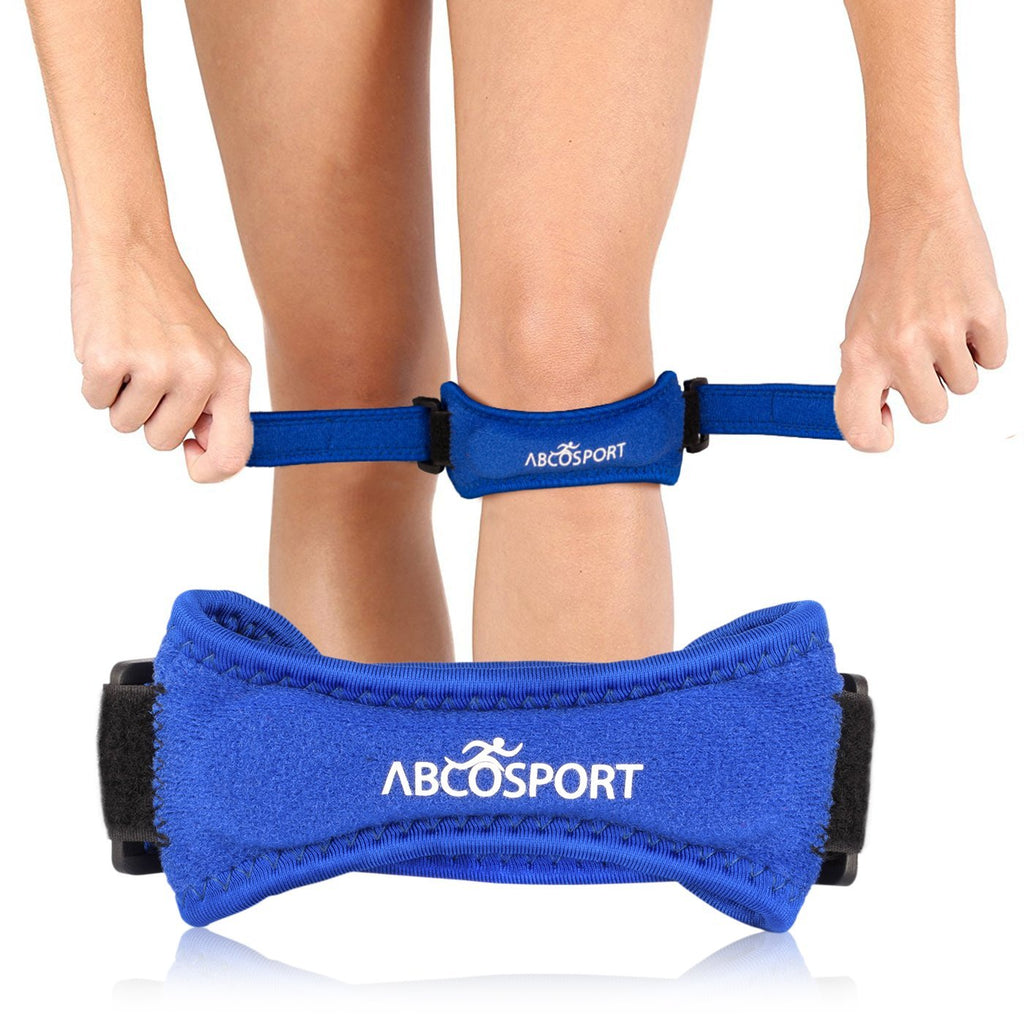 Abco Tech Patella Knee Strap - Knee Pain Relief - Tendon and Knee Support for Running, Hiking, Soccer, Basketball, Volleyball and Exercise