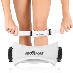 Abco Tech Patella Knee Strap - Knee Pain Relief - Tendon and Knee Support for Running, Hiking, Soccer, Basketball, Volleyball and Exercise